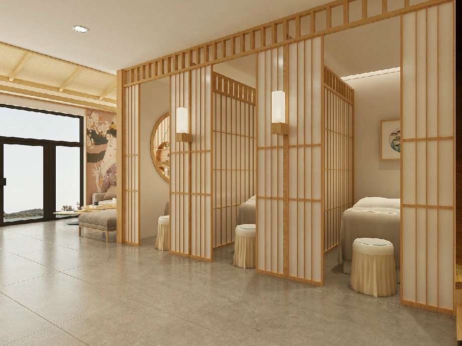 采耳文化體驗館裝修設(shè)計效果圖