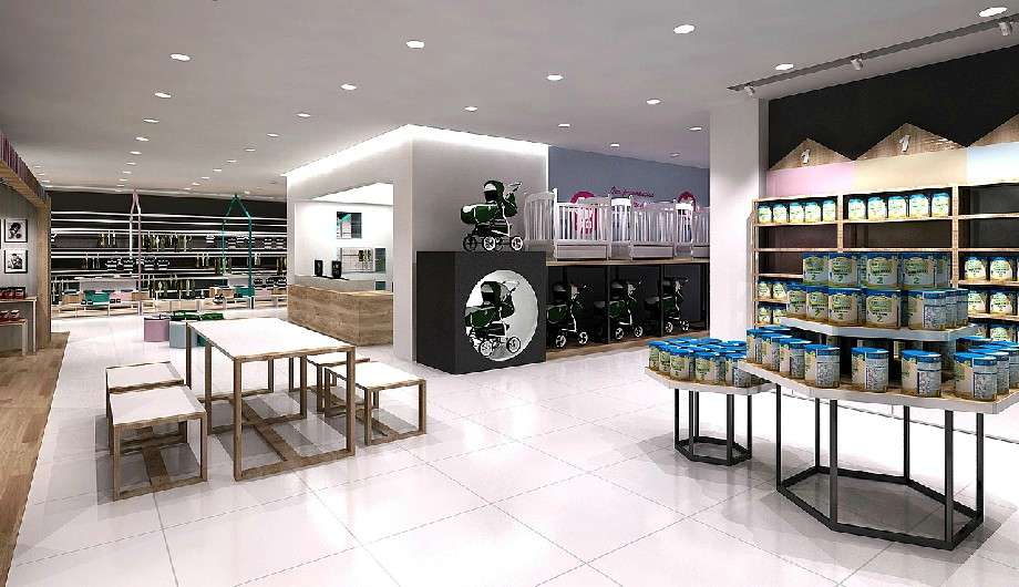 洛陽母嬰用品店裝修設(shè)計效果圖