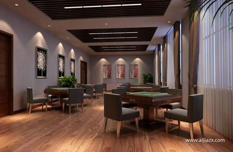 鄭州棋牌室裝修方案，棋牌室會(huì)所裝修設(shè)計(jì)說明
