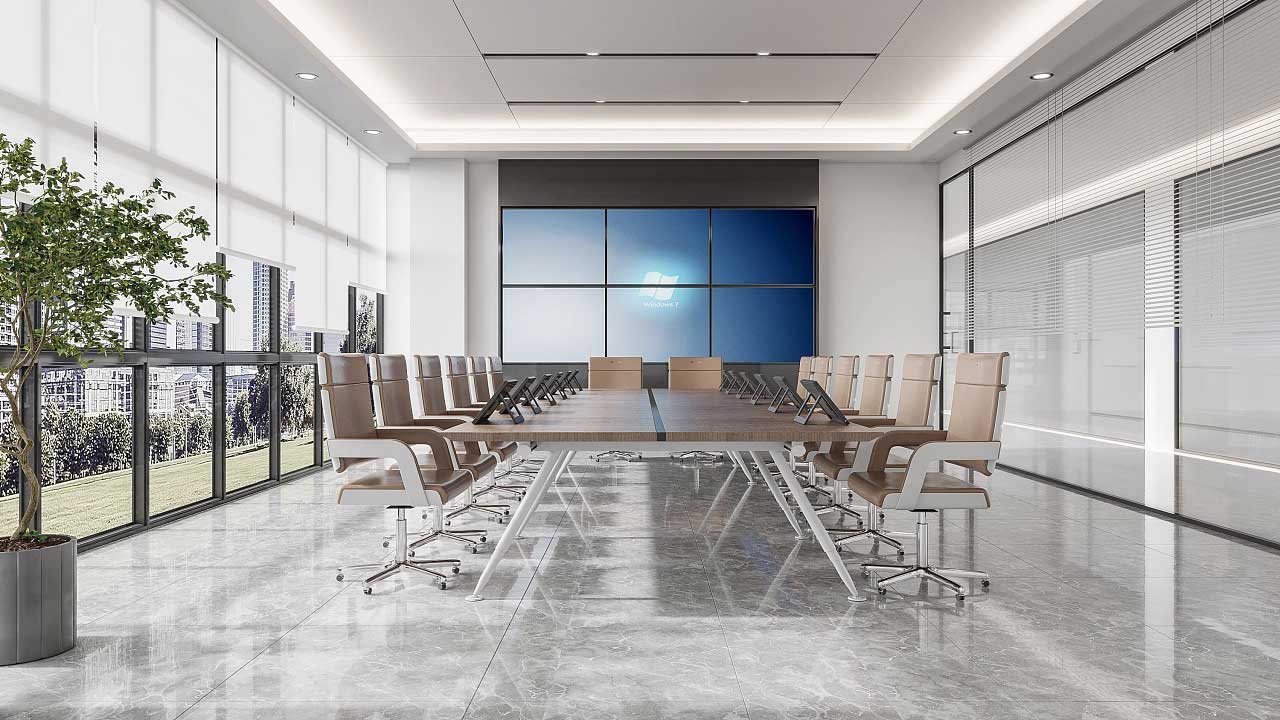 鄭州企業(yè)辦公室空間設計效果圖